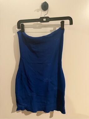 Peppermayo Women’s Strapless Blue Tube Dress
